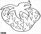 Puzzle de una fresa. Rompecabezas de fruta