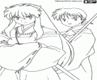InuYasha y Miroku, un monje budista