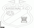 Escudo del Arsenal FC. Club de futbol argentino denominado Arsenal de Sarandí