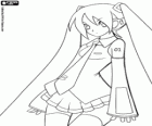 Hatsune Miku. Miku Hatsune, personaje anime que ha popularizado al sintetizador de voz Vocaloid