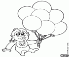 Bebé con globos