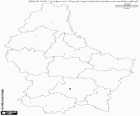 Mapa del Gran Ducado de Luxemburgo, pequeño país rodeado por Francia, Alemania y Bélgica