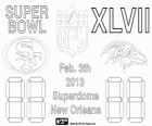Super Bowl 2013. San Francisco 49ers vs. Baltimore Ravens. Superdome, Nueva Orleans, 3 febrero 2013