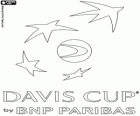Logo Copa Davis con el patrocinador BNP Paribas