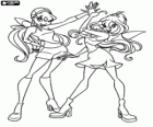 Bloom y Stella, dos de las hadas de Winx