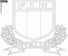 Logo del equipo nacional de rugby de Italia, los azzurri