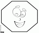 Octágono con cara