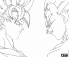 Goku y Vegeta, cara a cara