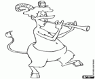 Fauno y una flauta