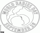 Logo del Día Mundial de la Rabia, 28 de septiembre