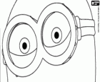 Ojos de Minion con las gafas