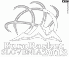 Logo EuroBasket 2013 Eslovenia. Campeonato Europeo de Baloncesto de 2013. Fiba Europa
