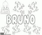 Bruno, nombre de origen germánico. Significa Escudo. Bruno, nombre masculino en alemán, francés, polaco, español, italiano, portugués y croato
