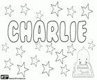 Charlie, nombre derivado de Charles. Generalmente un apodo para Charles