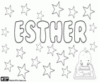 Esther, nombre de origen hebreo. Su significado es Estrella