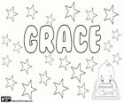 Grace, nombre de origen latino, su significado es Gracia
