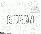 Rubén, nombre de origen hebreo, corresponde a un personaje bíblico, Re'uven