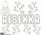 Rebekka, nombre de origen hebreo. Corresponde a un personaje bíblico, Rivqa