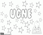 Ugne, nombre de origen lituano. Ugnė, Ugnis, su significado es Fuego