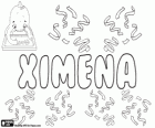 Ximena, nombre español de origen hebreo. Otra variante de Jimena y Gimena