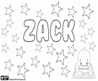 Zack, variante y forma abreviada de nombres como Isaac, Zachariah