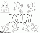 Emily, nombre de origen latino. Derivado de Aemilius o Aemolus, su significado es rival