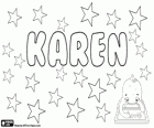 Karen, forma abreviada del nombre de origen griego, Katherine