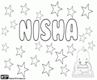 Nisha, nombre de origen hindú. Nisha, la diosa de la noche en la mitología hindú