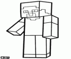 Steve de Minecraft. El personaje que controla el jugador