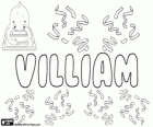 Villiam, nombre de origen germánico. Variante de William