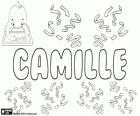 Camille, nombre de origen latino. Forma femenina del latino Camillus, el asistente del sacerdote