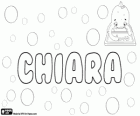 Chiara, nombre de origen latino. Su significado es clara y brillante