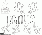 Emilio, nombre de origen latino, derivado de Aemilius. O nombre de origen griego, derivado de Aimilios