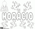 Horacio, nombre de origen latino. Derivado de Horatius