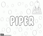 Piper, nombre de origen inglés. Piper, nombre para niña y para niño