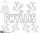 Phyllis, nombre de origen griego. Derivado del personaje de la mitología griega, Filis