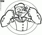Popeye el marino, famoso personaje de tiras cómicas. El personaje de Popeye fue creado por EC Segar y publicado por primera vez en 1929