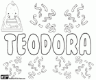 Teodora, nombre de origen griego. Su significado es regalo de Dios