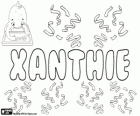 Xanthie, nombre de origen griego. Variante del nombre Xanthe