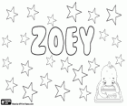 Zoey, nombre de origen griego. Variante de Zoe, su significado es vida
