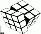 El cubo de Rubik, rompecabezas tridimensional en el proceso de resolución