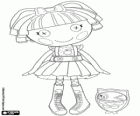 Bea Spells-A-Lot de Lalaloopsy con su mascota, un búho
