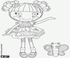 Blossom Flowerpot, la muñeca Lalaloopsy con una mariposa, su mascota