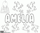 Amélia, variante de nombres como Amalia y Emilia
