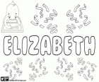 Elizabeth, nombre de origen hebreo derivado de Elisheva. Su significado es Mi Dios es abundancia