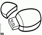 Memoria USB, lápiz de memoria, lápiz USB o pendrive, un dispositivo de almacenamiento de datos