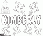 Kimberly, nombre de origen inglés. Derivado del nombre inglés Kimberley