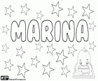 Marina, nombre de origen latino. Derivado de Marinus, su significado es del mar