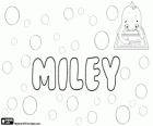 Miley, nombre inglés para niña con un origen incierto. Un nombre que se ha hecho muy popular gracias a la actriz y cantante Miley Cyrus
