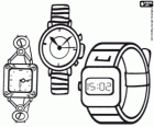 Tres tipos de relojes de pulsera